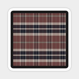 Grunge Aesthetic Ossian 2 Hand Drawn Textured Plaid Pattern Magnet