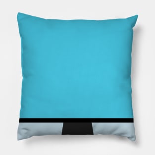 Monitor icon in flat style. Pillow