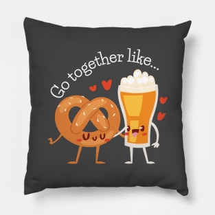 Go together like... Beer and Pretzels Pillow