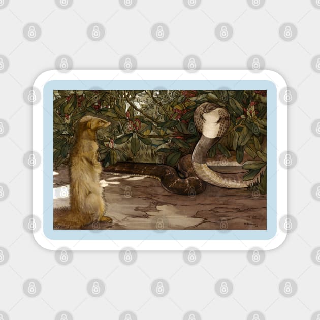 Jungle Book - Rikki Tikki Tavi - Detmold Brothers Magnet by forgottenbeauty