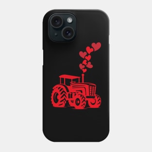 Tractor Cute Valentines Day Phone Case