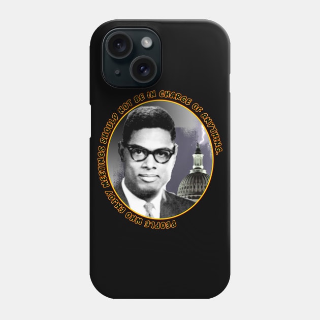 Thomas Sowell - Rock for Light Phone Case by silentrob668