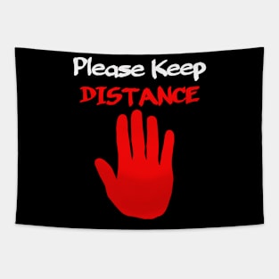 Please Keep Distance Tapestry