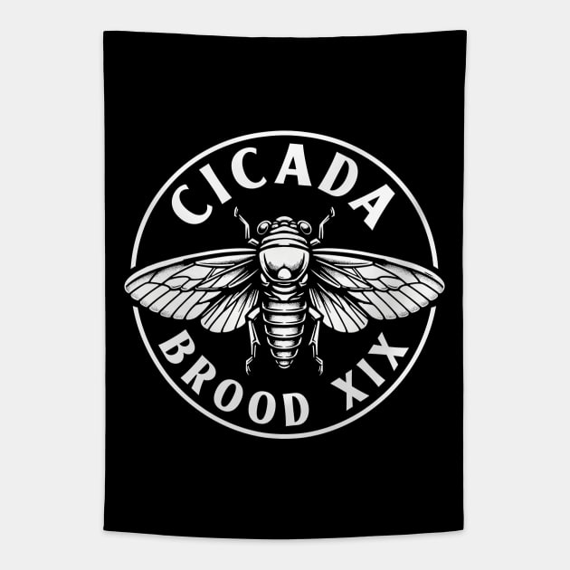 Cicada Brood XIX Southern Hatch Tapestry by Huhnerdieb Apparel