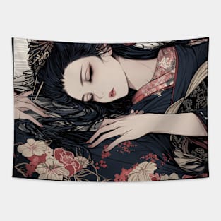 Geisha and Dragon 7909 Tapestry