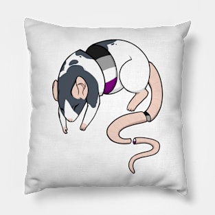 Asexual Pride Rat Pillow