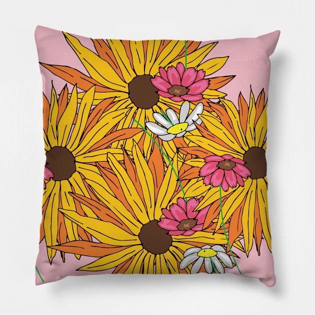 Flowers Pillow by gerina