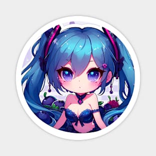 Hatsune Miku Blueberry Magnet