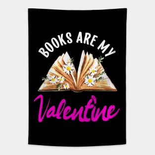 Books Are My Valentine Valentines Day Librarian Book Tapestry