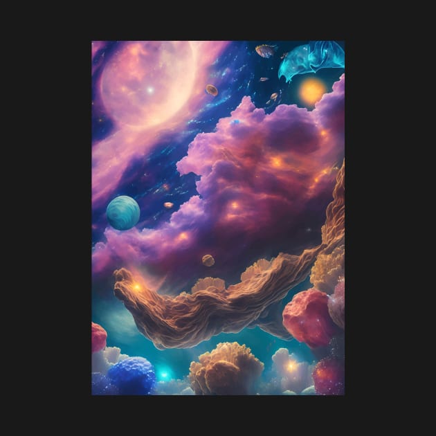 Mystical Nebula Planets Clouds by star trek fanart and more