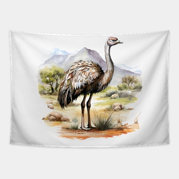 Ostrich Tapestry by zooleisurelife