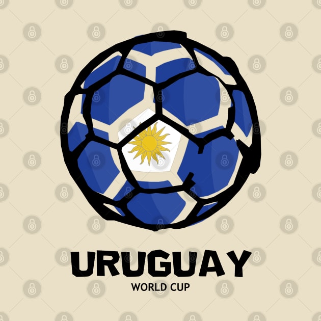 Uruguay Football Country Flag by KewaleeTee