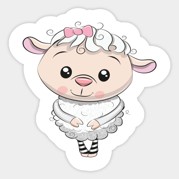 Lamb Awesome Cute Kawaii Cartoon - Lamb Awesome Cute Kawaii Cartoon - Sticker | TeePublic Lamb Awesome Cute Kawaii Cartoon - Lamb Awesome Cute Kawaii Cartoon - Sticker | TeePublic
