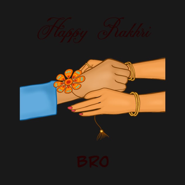 Happy Rakhri bro, rakhrhya, Raksha bandhan by HariniArts