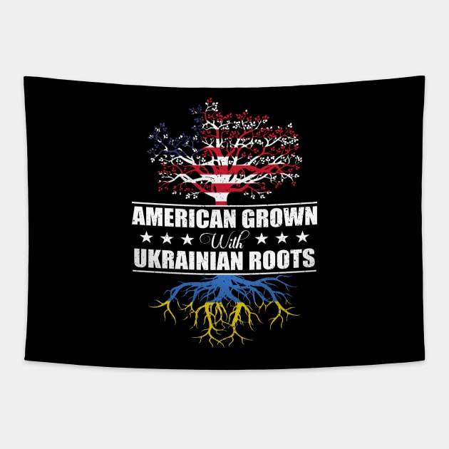 American Grown With Ukrainian roots Tapestry by Teeartspace