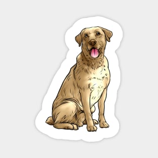 Yellow Labrador Retriever Dog Yellow Lab Magnet