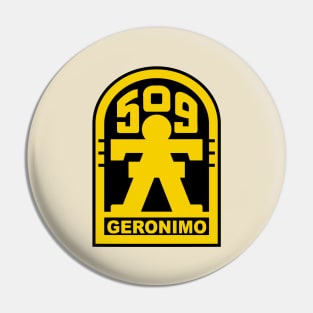 Mod.6 Geronimo 509th Airborne Parachute Infantry Pin