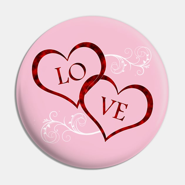 Love Hearts Pin by Stupid Coffee Designs