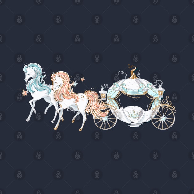 Fairytale Coach With Horses by americana-style