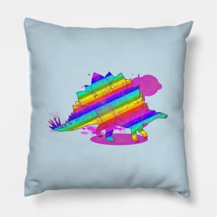 Rainbow-Saur alt Pillow