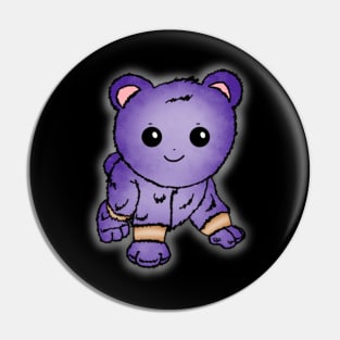 Cute Purple Baby Bear Pin