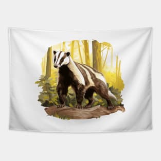 Badger Lover Tapestry