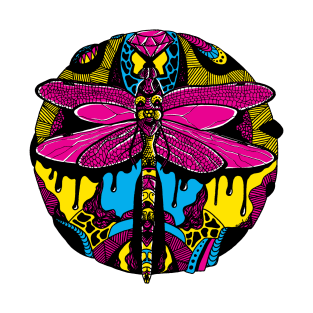 CMYK Circle of the Dragonfly T-Shirt