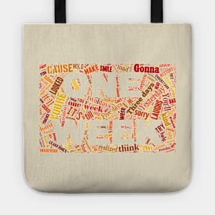 Barenaked Ladies - One Week - Word Cloud Tote