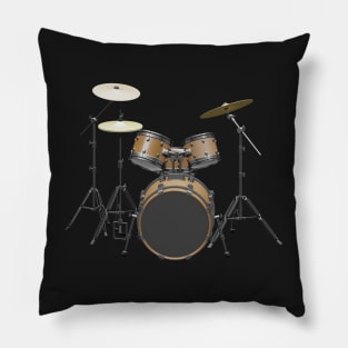 Acoustic drum on black Pillow