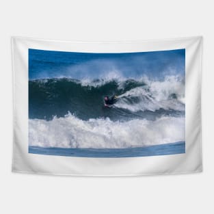 Bodyboarder in action Tapestry