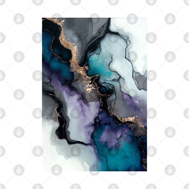 Lucid Dream - Abstract Alcohol Ink Resin Art by inkvestor