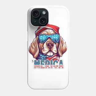 Patriotic Dogs, 4th of July Design Phone Case