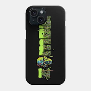 Zombie Head Typography Phone Case