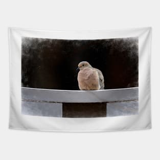 Resting Mourning Dove by Debra Martz Tapestry