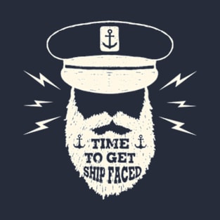 Time To Get Ship Faced Men Women Cruise T-Shirt