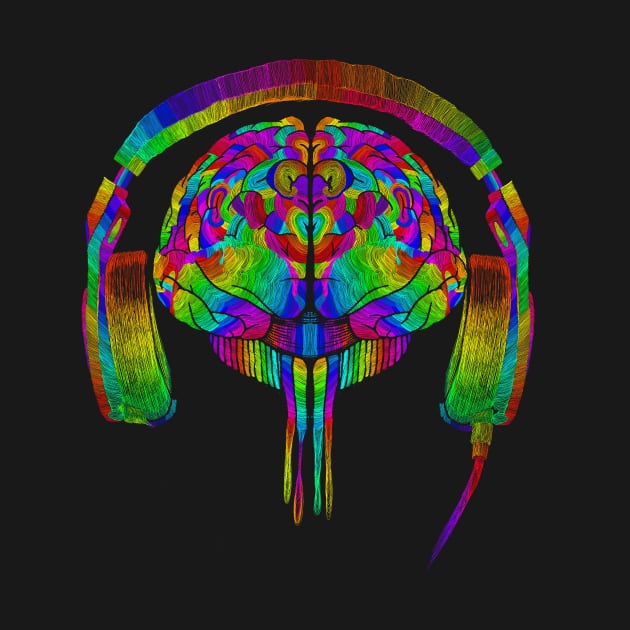 BRAIN DRIPPING MUSIC by KARMADESIGNER T-SHIRT SHOP