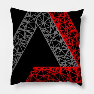 Impossible Tribar (red) Pillow