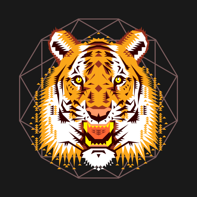 Tiger Head by chobopop