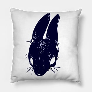 Black Bunny Pillow