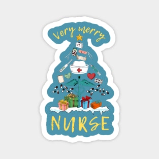 Very Merry Nurse Magnet