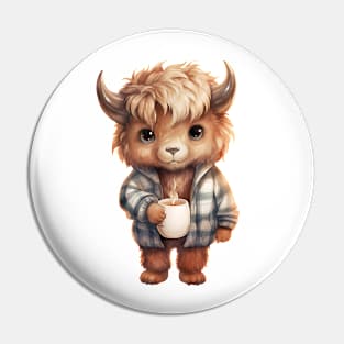 American Bison Wearing Pajamas Pin