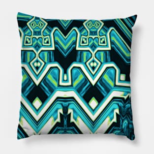 Quoiromantic/Quoisexual Pride Abstract Geometric Mirrored Design Pillow