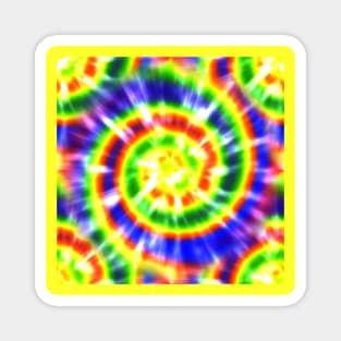 Tie Dye Psychedelic Rainbow Magnet