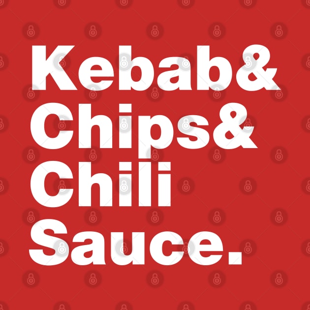 Kebab & Chips & Chili Sauce. by tinybiscuits