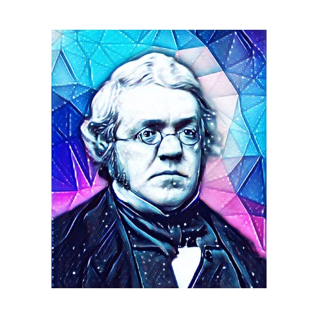 William Makepeace Thackeray Snowy Portrait | William Makepeace Thackeray Artwork 4 by JustLit