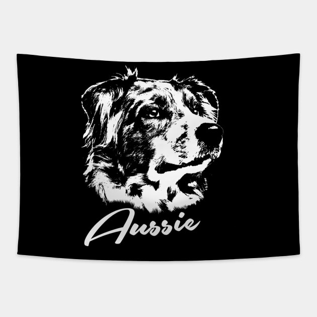 Australian Shepherd  Aussie Tapestry by Nartissima