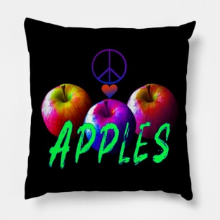 Peace Love Apples Pillow