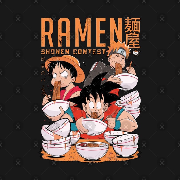 The Great Ramen off Kanagawa by RedoneDesignART