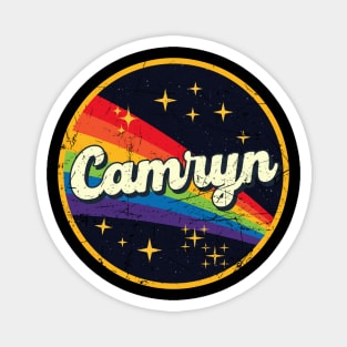 Camryn // Rainbow In Space Vintage Grunge-Style Magnet