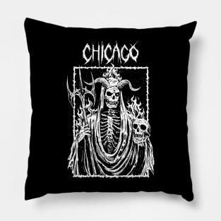 chicago fear Pillow